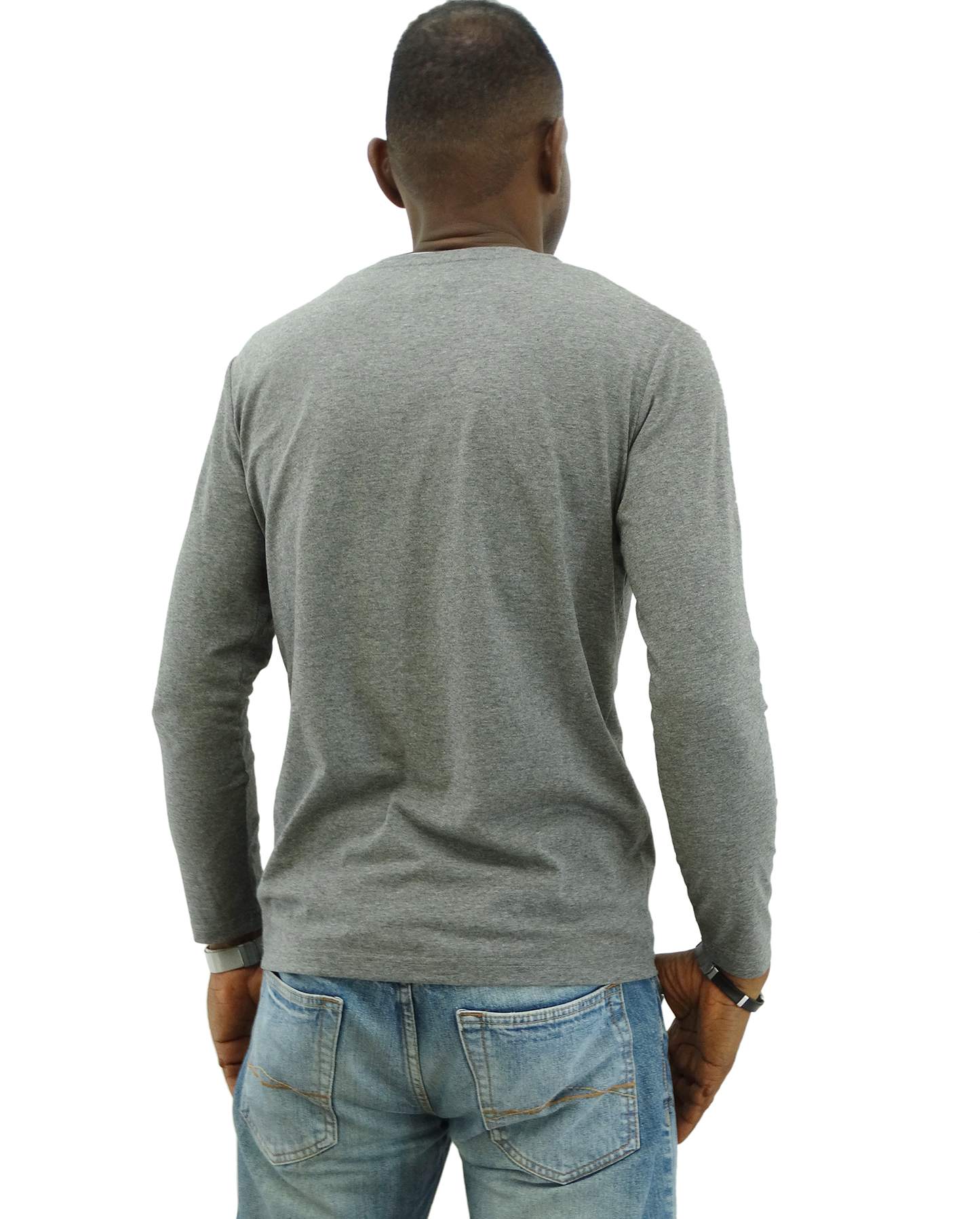 0080LV, LR, Basique - Men's Long Sleeve GHANZIE/Tshirt (265-0080)