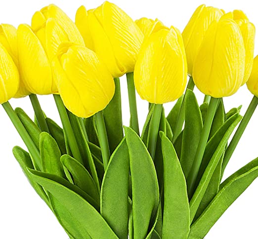 01181, Baoyan Artificial 10pc Tulip Flowers