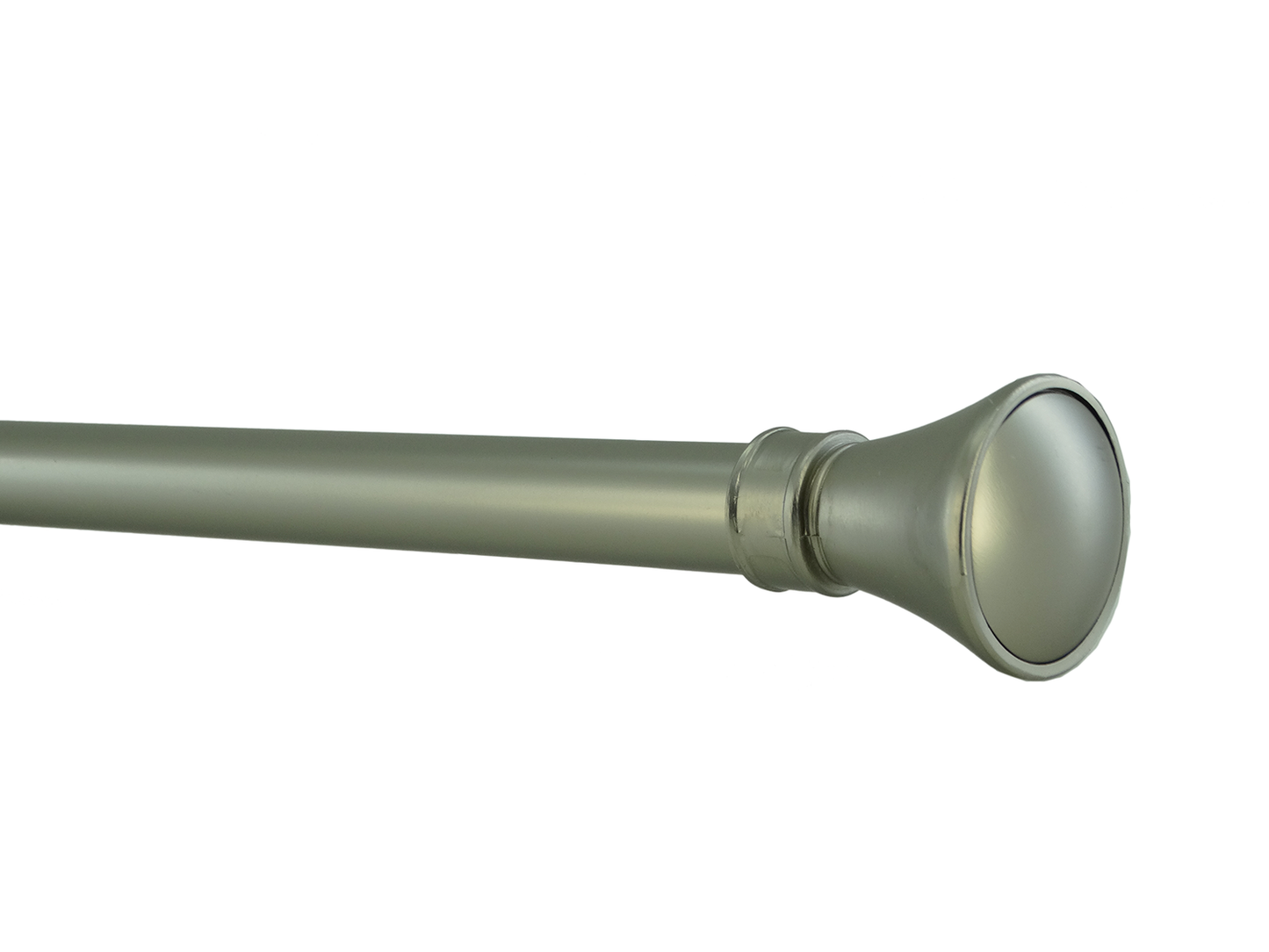120017S, Ekhaya Design 84"-120" Curtain Rod / Satin Nickel