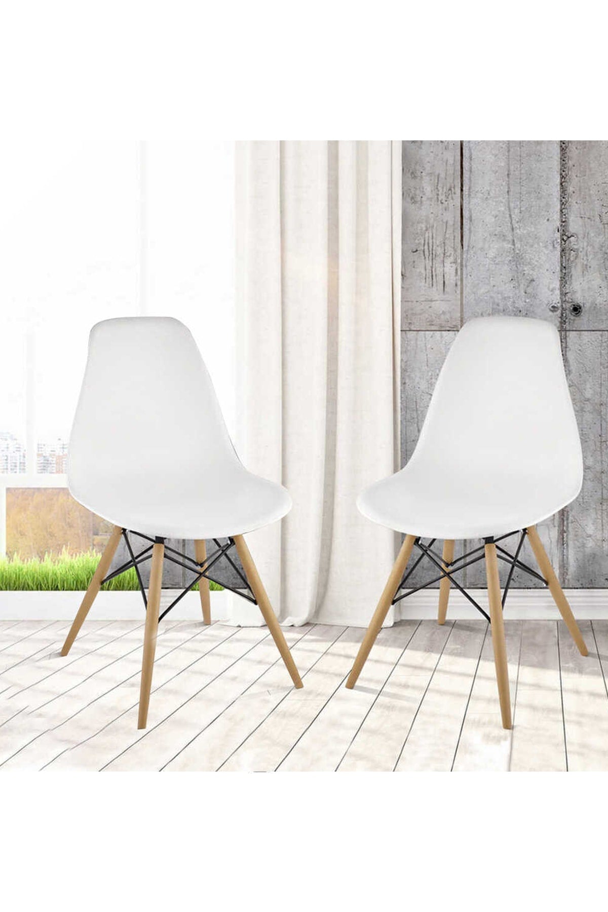 MONAWHT, Modax, Mona Eames Chair - White