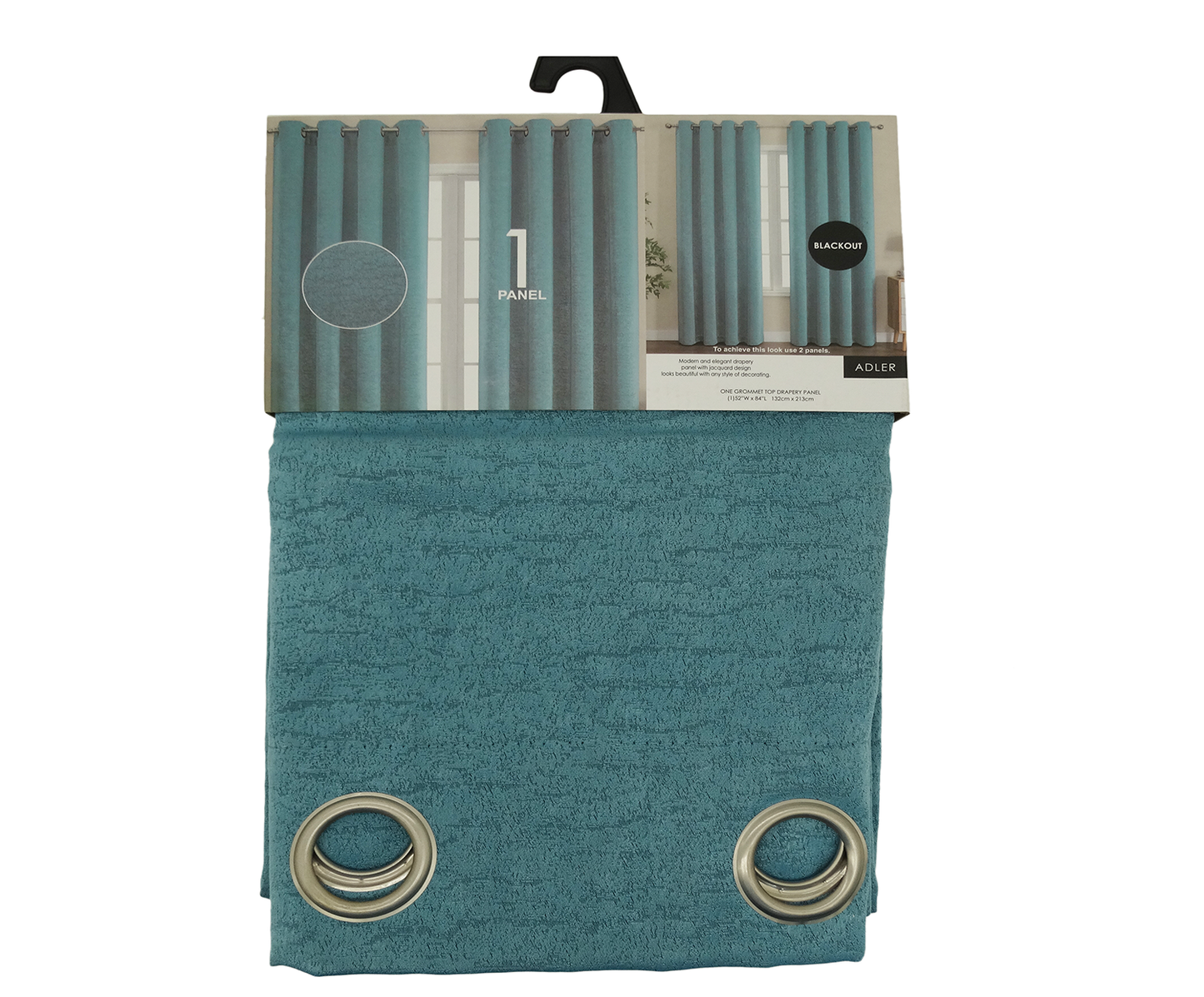 13658, Adler Blackout Panel 52X84 Blue