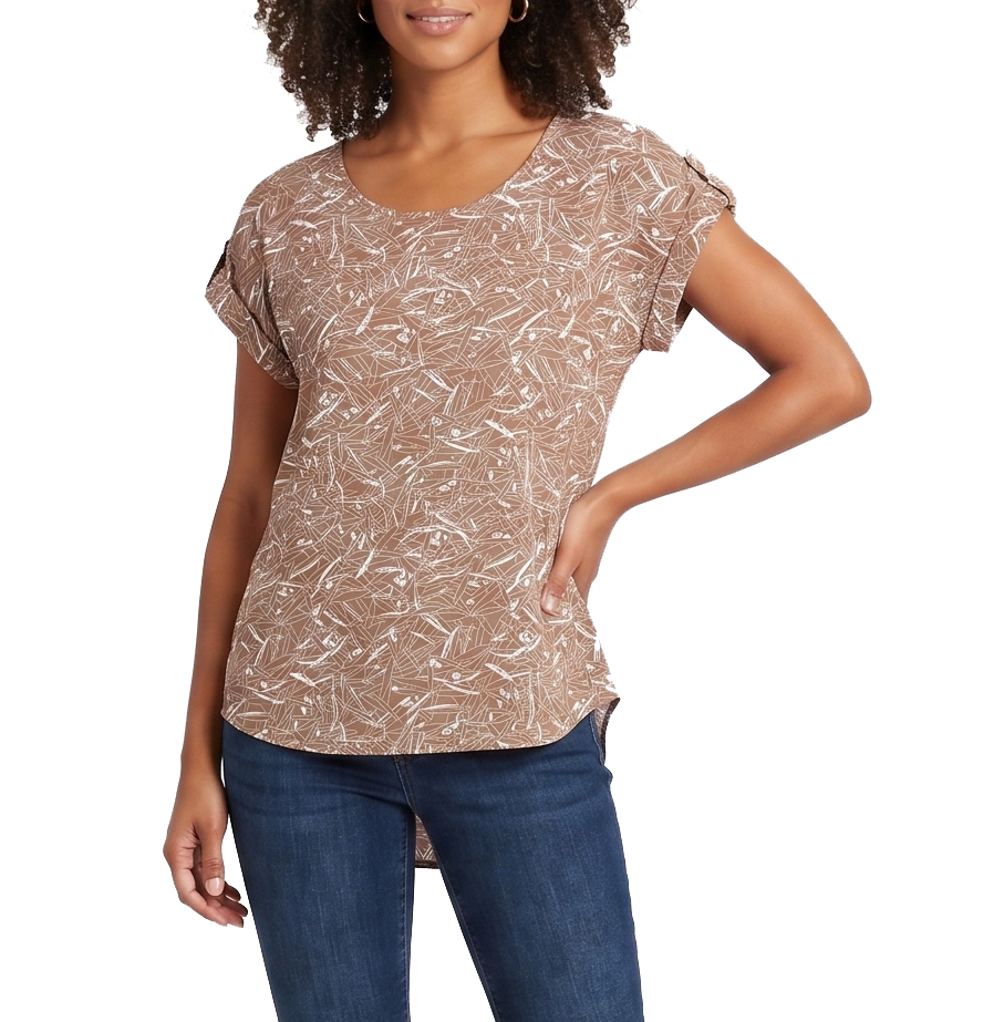 181789, Da Moda - Women's Cap Sleeve Blouse