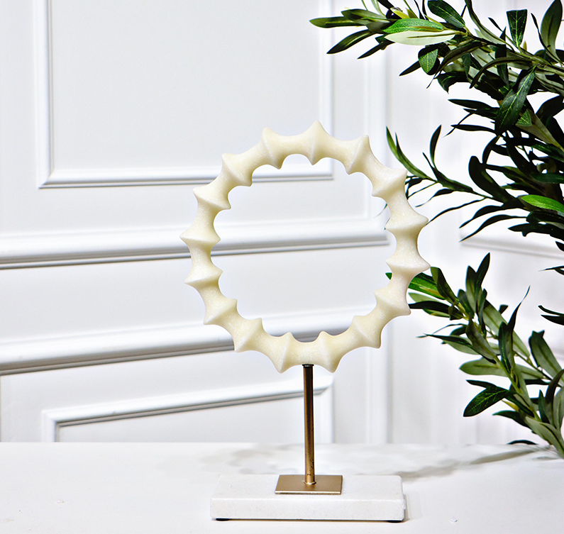 22383, 13" Resin Ring Sculpture