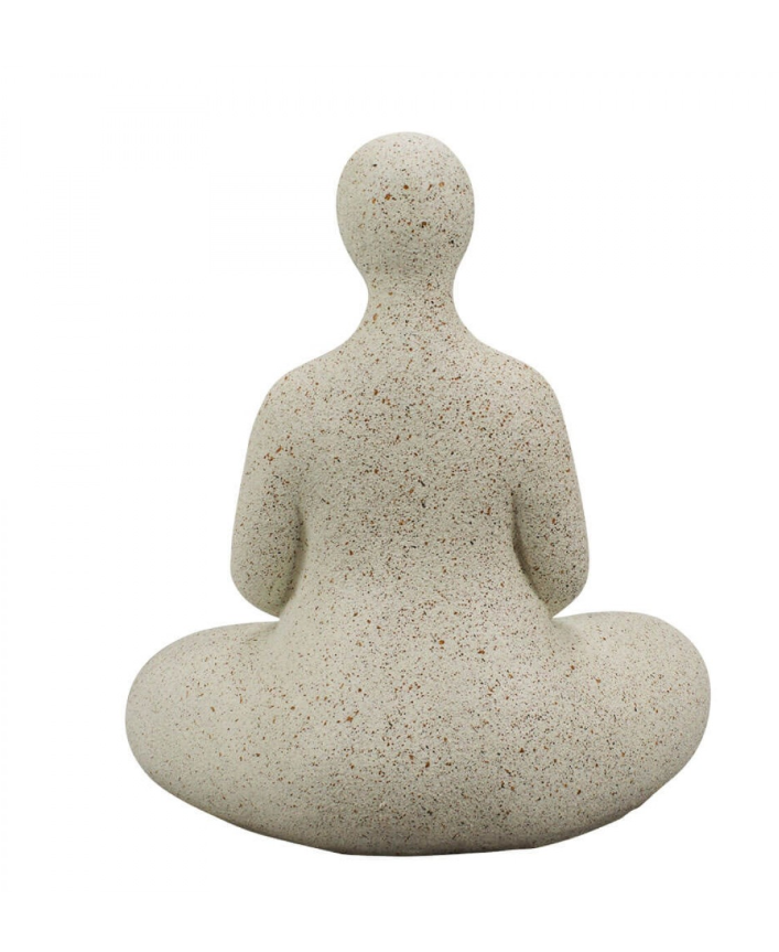 233255, Resin Yoga Lady Sculpture