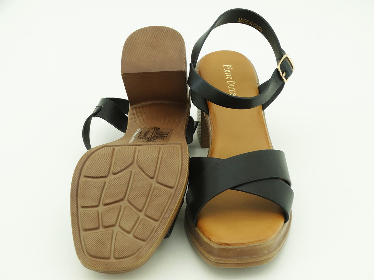 26632101, Pierre Dumas - Bryce-2 Ladies' Sandals Black 7-11