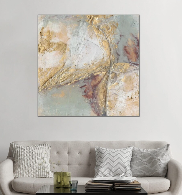 293622, Framed Canvas Wall Art - 28" x 28" (71cm x 71cm)