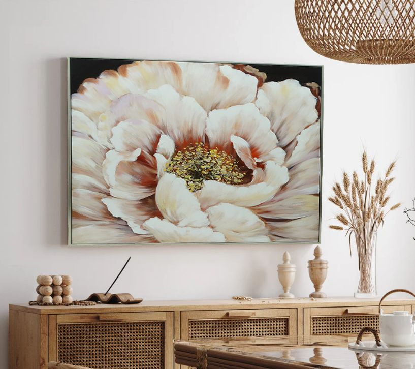 293624, Framed Canvas Wall Art - 28" x 28" (71cm x 71cm)