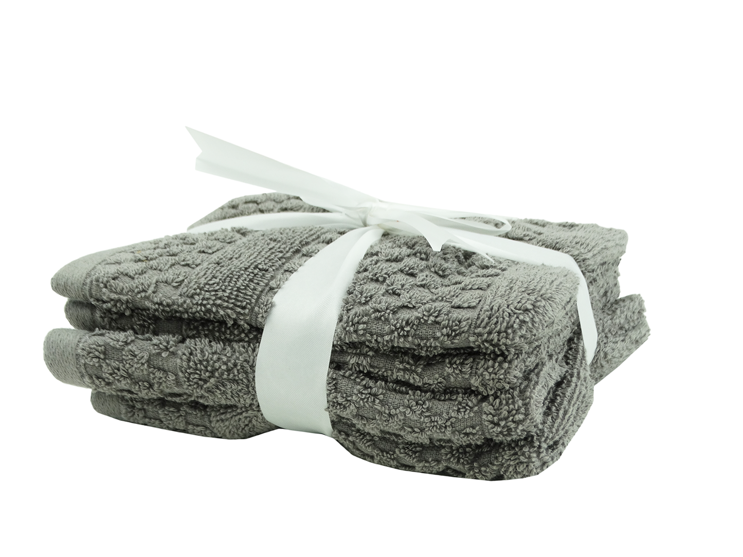 35933, Eco Luxe Home - Imperial 4pc Wash Cloth 12X12 Charcoal
