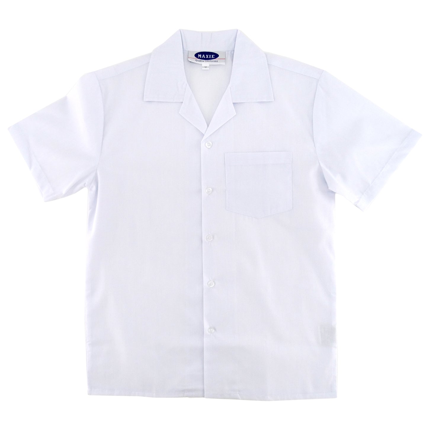 365WB-16, Maxie, Girls' Square Collar Wht Schl Blouse - Size 16