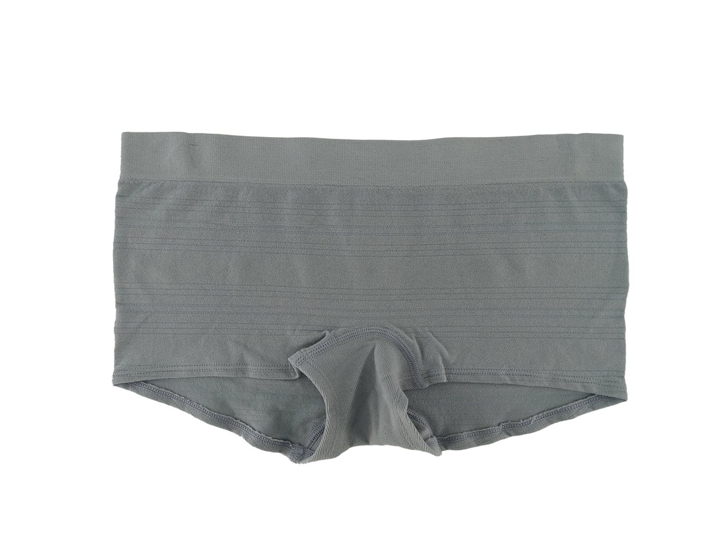 3PKBL1688, Lady Princess, 3pk Boyleg Ribbed Panties Gun Metal