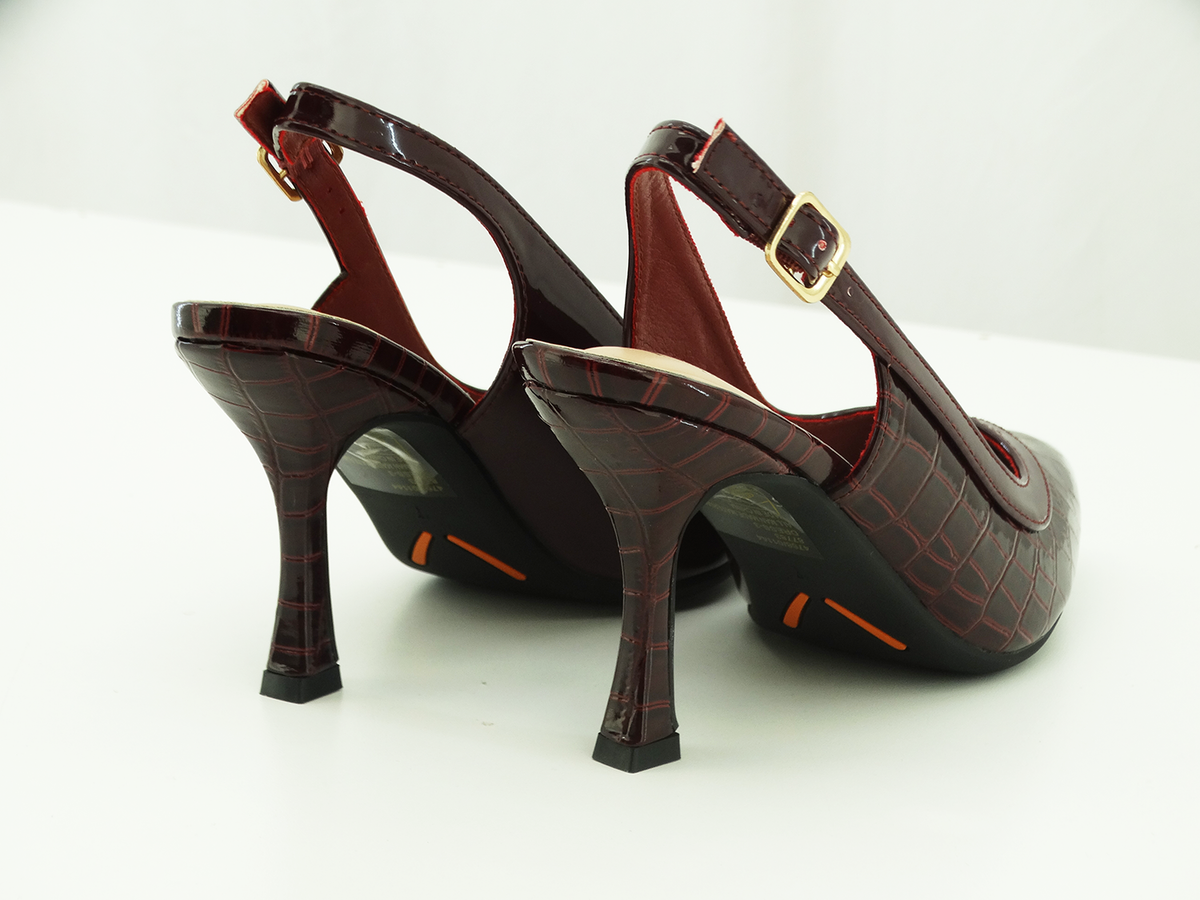 87783829, Pierre Dumas, Dress-3 - Women's Shoes Burgundy Croco
