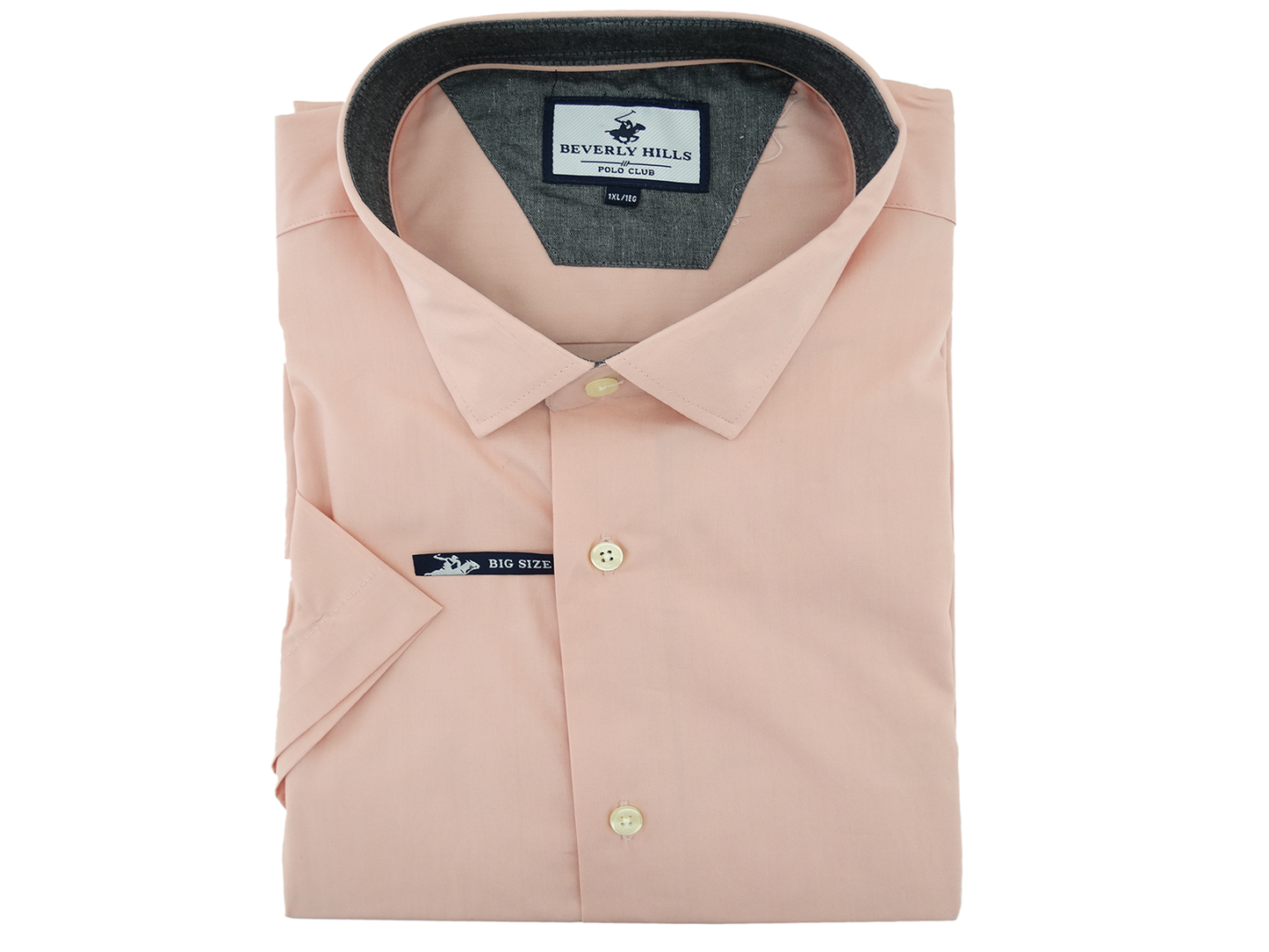 BXS31005, Beverly Hills - Men's Short Sleeve Sport Shirt (Big Size 1XL-3XL)