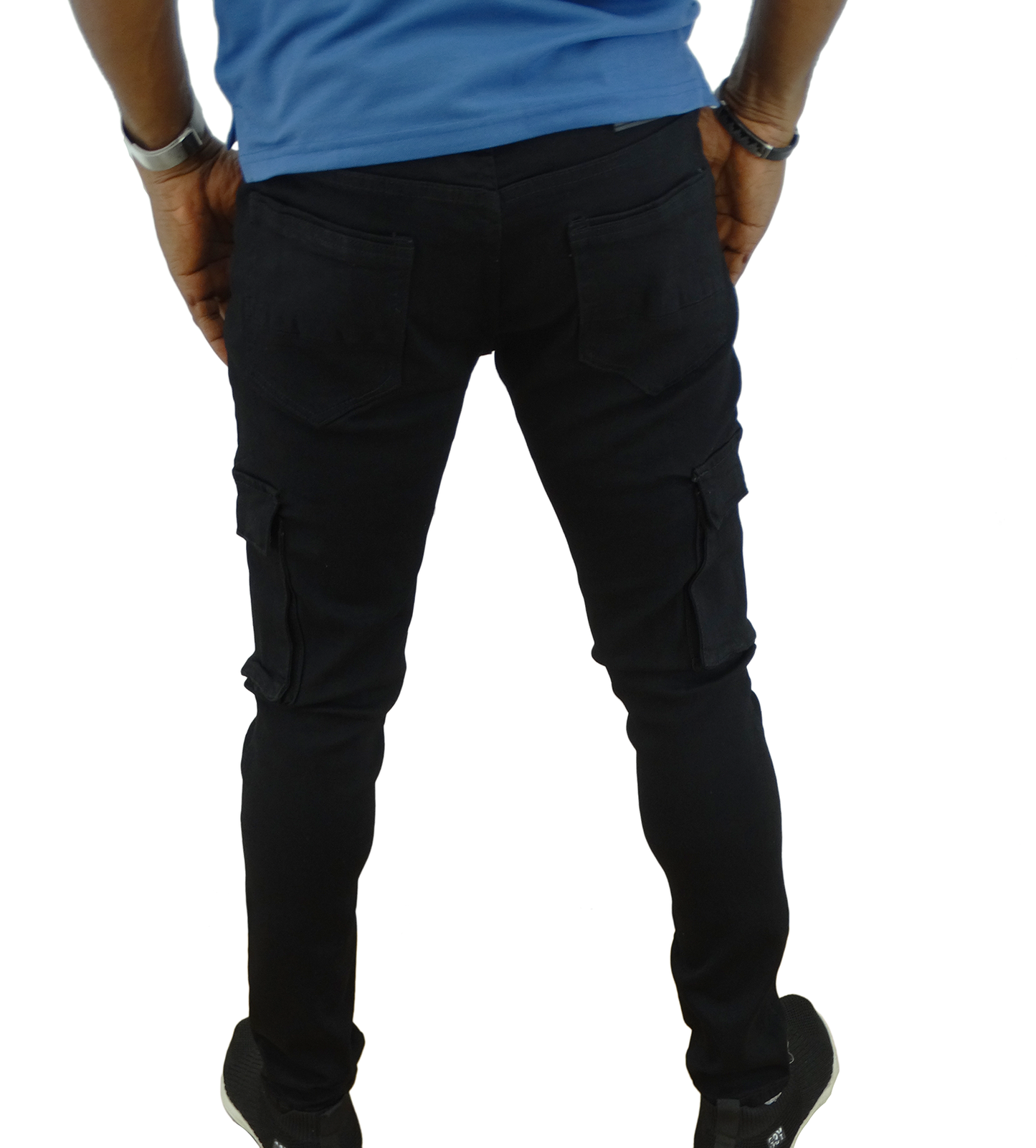 CCJIMP5414EGMCB, Interview, Men's Cargo Jeans- Black- (32-42)