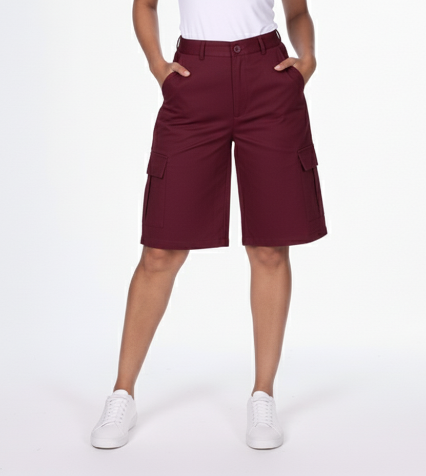 CL463A, Cozzi - Women's Cargo Bermuda Shorts 3/4-13/14
