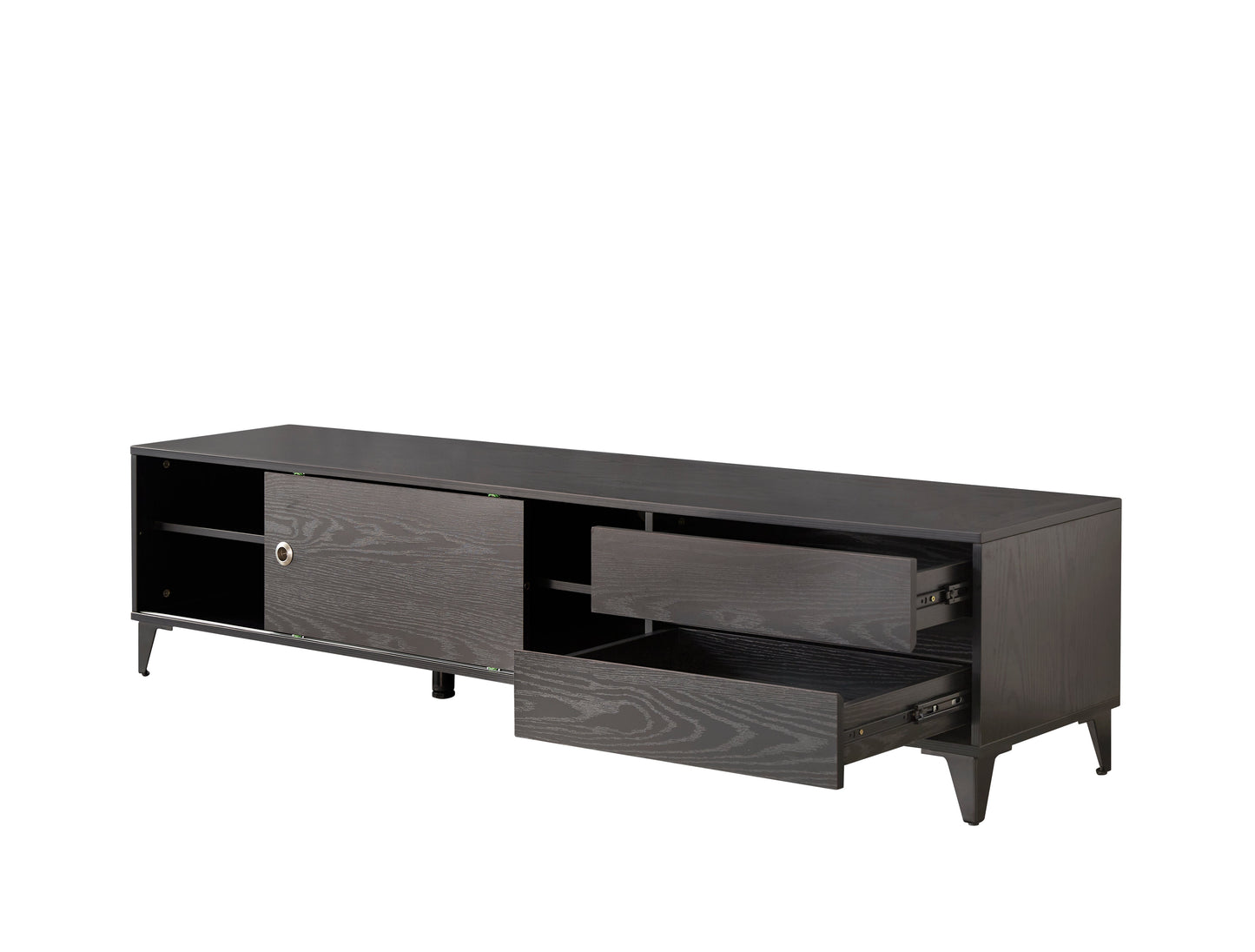 DZ25TV, TV Unit Cabinet Black Oak (1800x398x426)