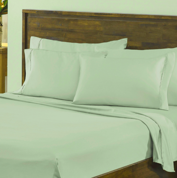 ESQ45961, Cooling Essentials, 6Pc Solid Sheet Set (Queen) Sage
