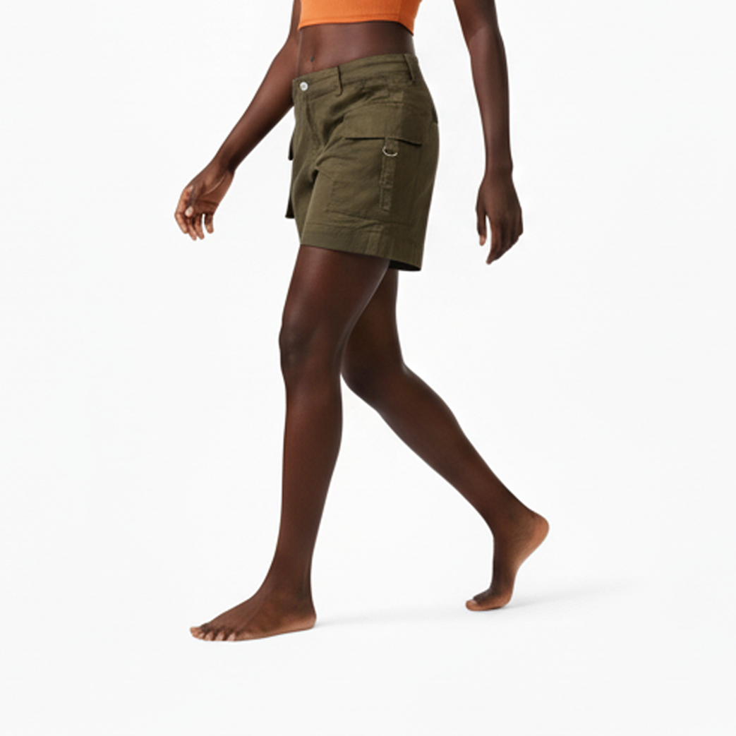 GUJ7073, Gusto Women's Cargo Shorts S-XL