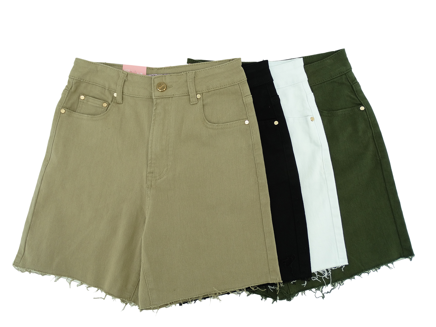 GUJ7130, Gusto Women Jeans Shorts 3/4-15/33