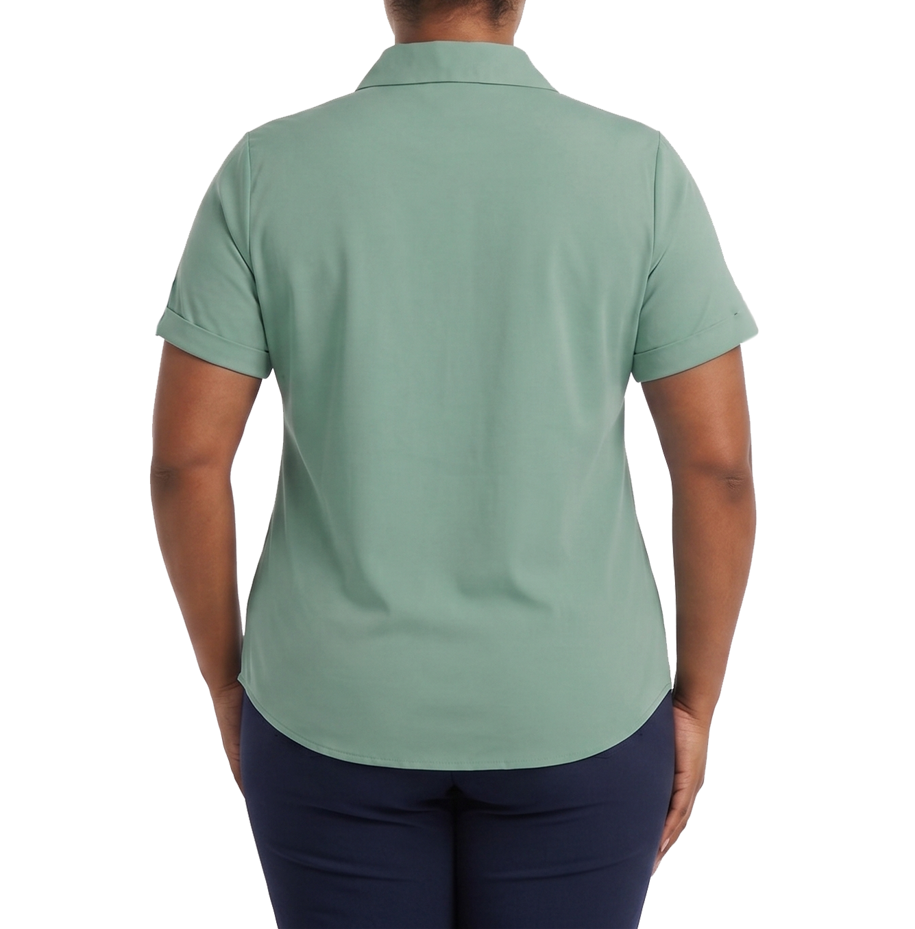 TM9489GR, Clix Plus Women S/Sleeve Shirt-LT GREEN 1XL-4XL