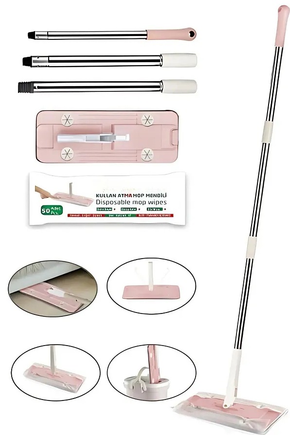 VP519, VIP Ahmet - Swivel Mop w/ Disposable Mop Wipes