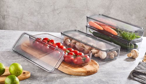 VPS022, VIP Ahmet - Transparent Organizer Bin w/Lid (750ML)