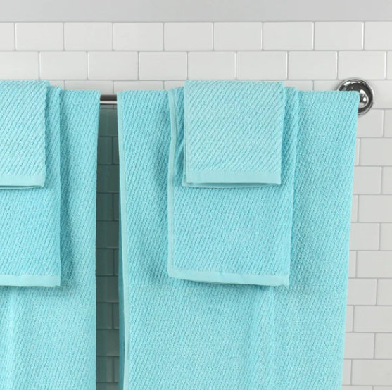 ZEROTWISTHT, Fast Dry Zero Twist by Monarch Ribbed Hand Towel (16X28)