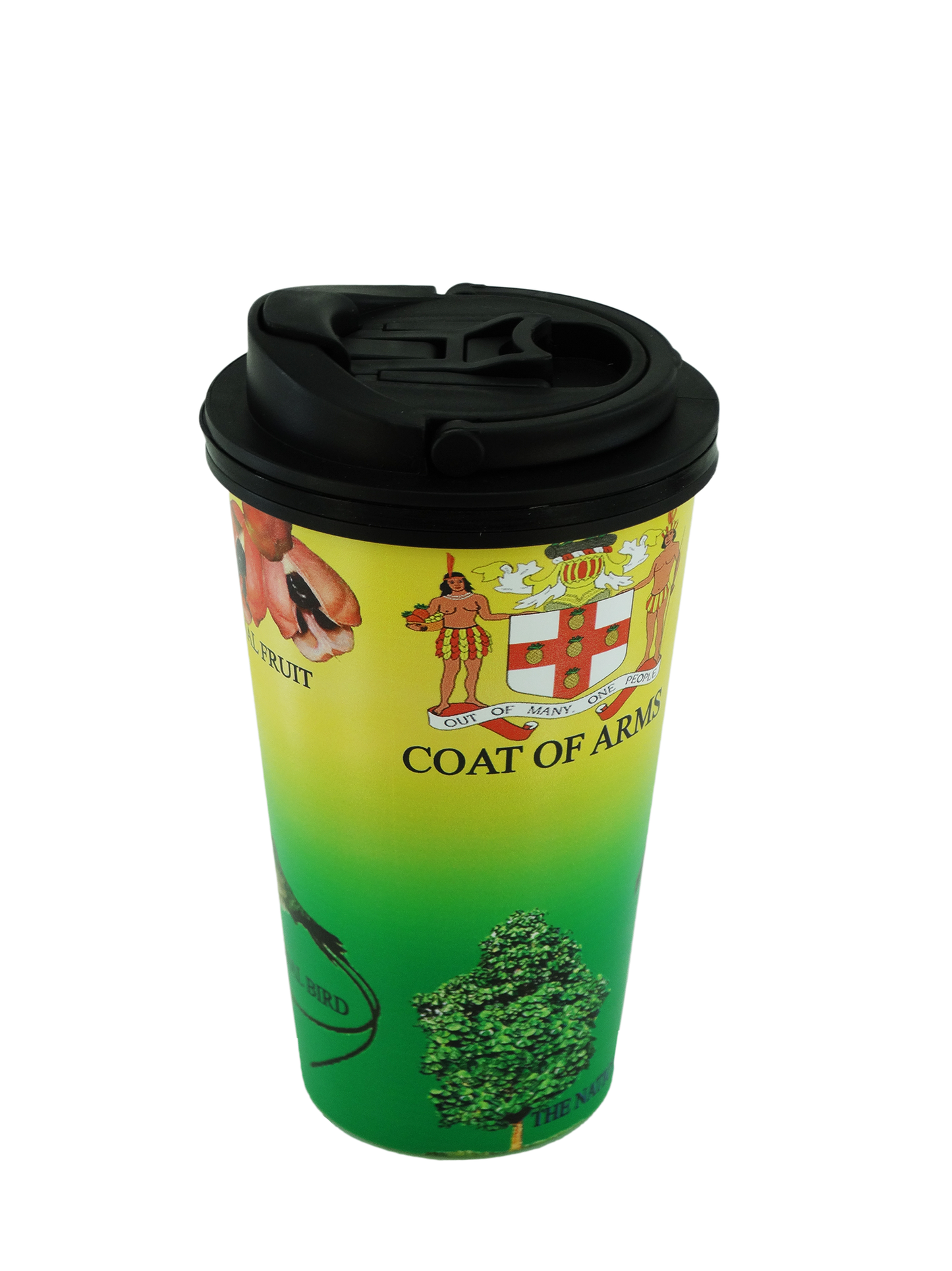 DIV-103, Matte Travel Mugs Yellow Green