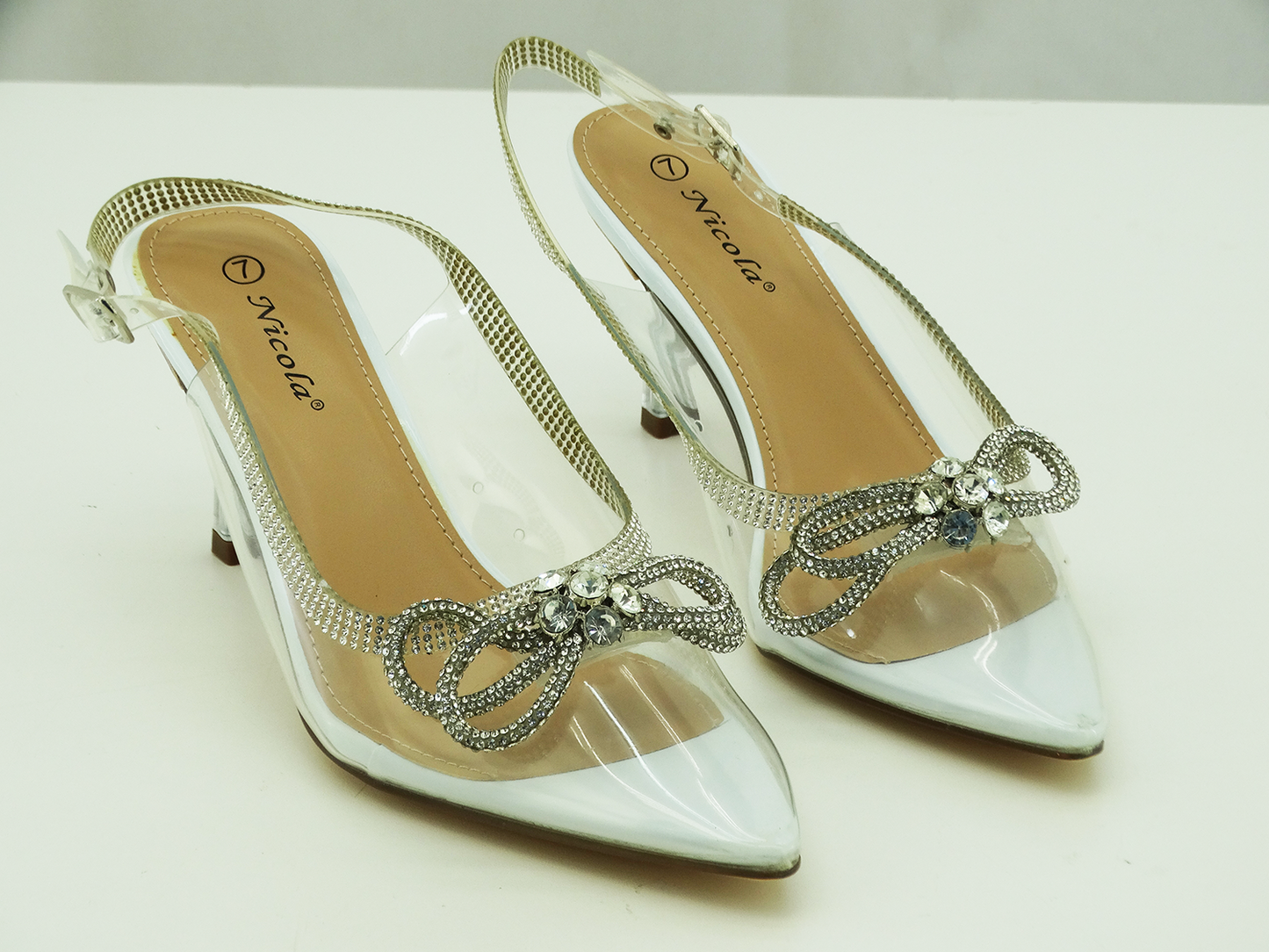 14423103, Nicola - Women's High Heel Shoes - White (6-12)