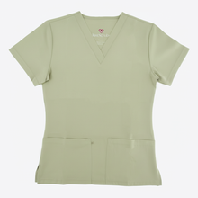 1502, Just Scrub, 4-Way Stretch Jogger Scrub 2pc Set V-Neck & Cargo Pants S-2XL - Khaki