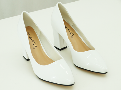 15703303, Nicola - Women's Pumps Shoes - White (6-11)