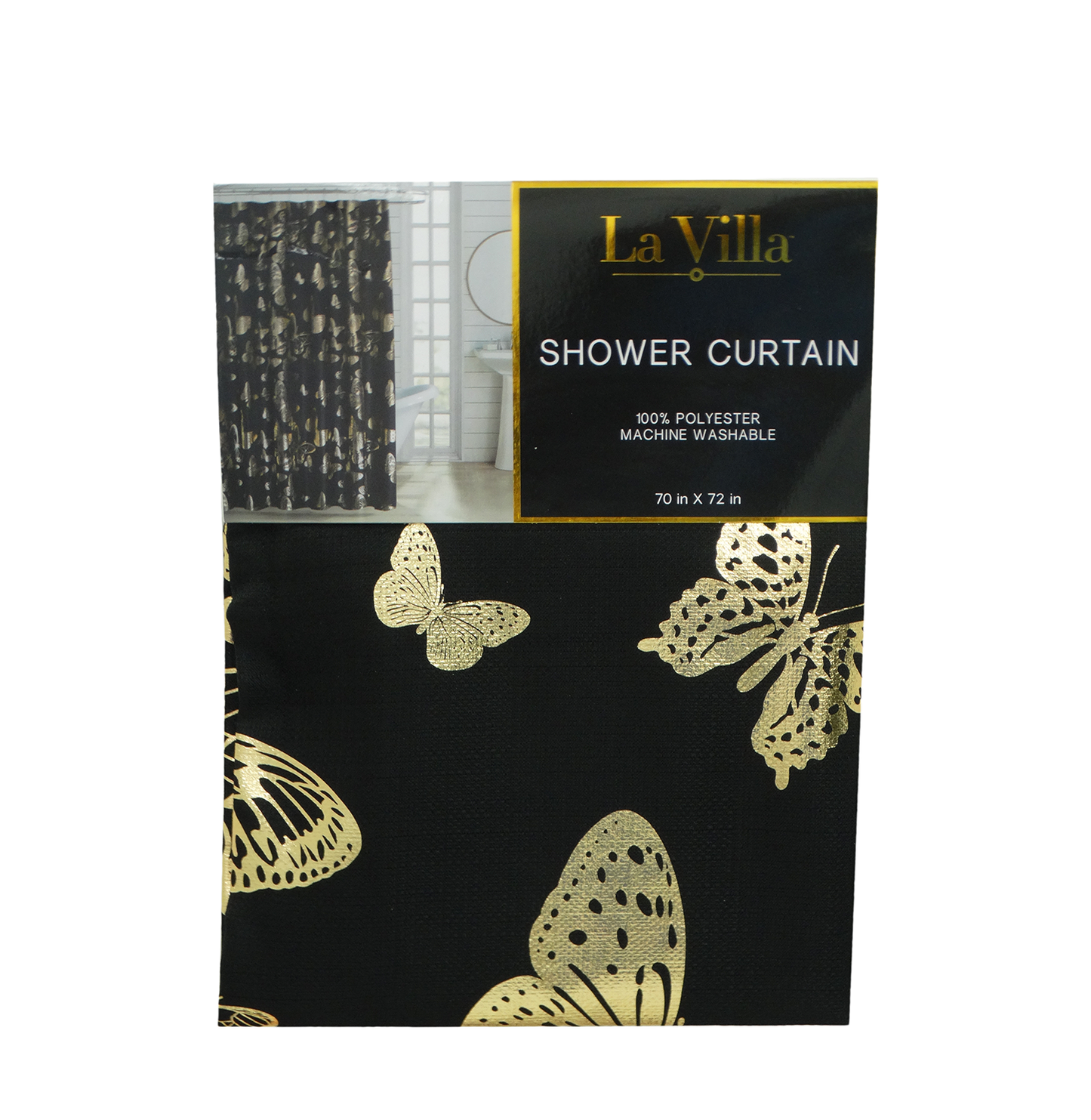 17380, La Villa - Butterfly Shower Curtain