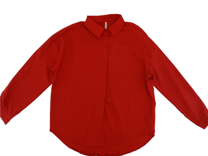 180478M, Da Moda - Women's L/S Button-up Shirt (L-3XL)
