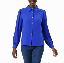 180566, Da Moda - Women's L/S Blouse (S-XL)