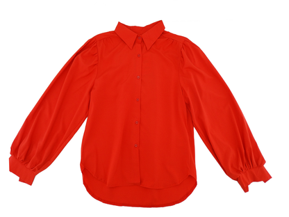 180566, Da Moda - Women's L/S Blouse (S-XL)