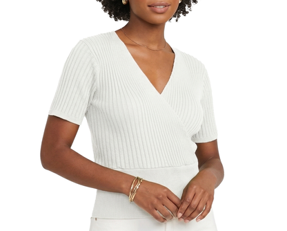 180846, Da Moda - Women's Ribbed S/S Crop Top S-L