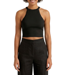 181119, Da Moda Women's Crop Tank Top