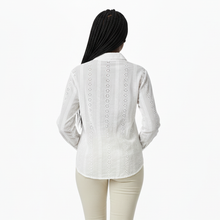 181313, Da Moda - Women's Embroidery L/S Blouse (S-XL)