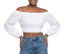 181657, Da Moda - Women's 3/4 Sleeve Crop-top