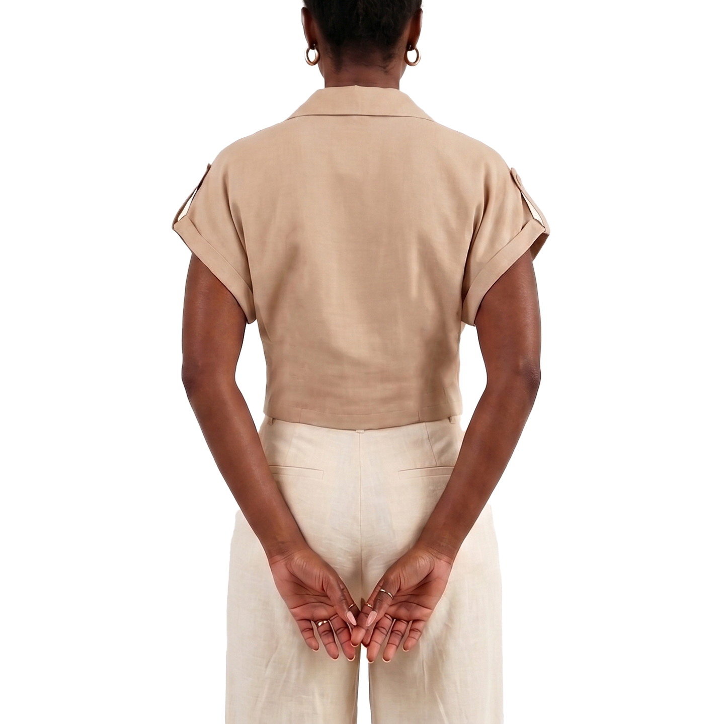 181668, Da Moda - Women's Capped Sleeve Blouse