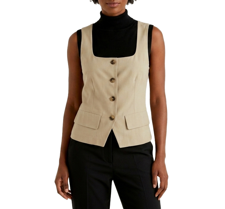 181719, DA Moda - Women's Sleeveless Square Neck Top