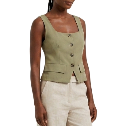 181719, DA Moda - Women's Sleeveless Square Neck Top