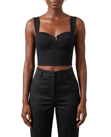 181731, Da Moda Women's Bustier Crop Top S-L