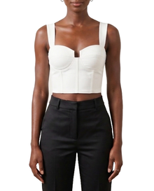 181731, Da Moda Women's Bustier Crop Top S-L