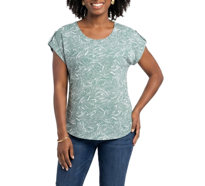 181789, Da Moda - Women's Cap Sleeve Blouse