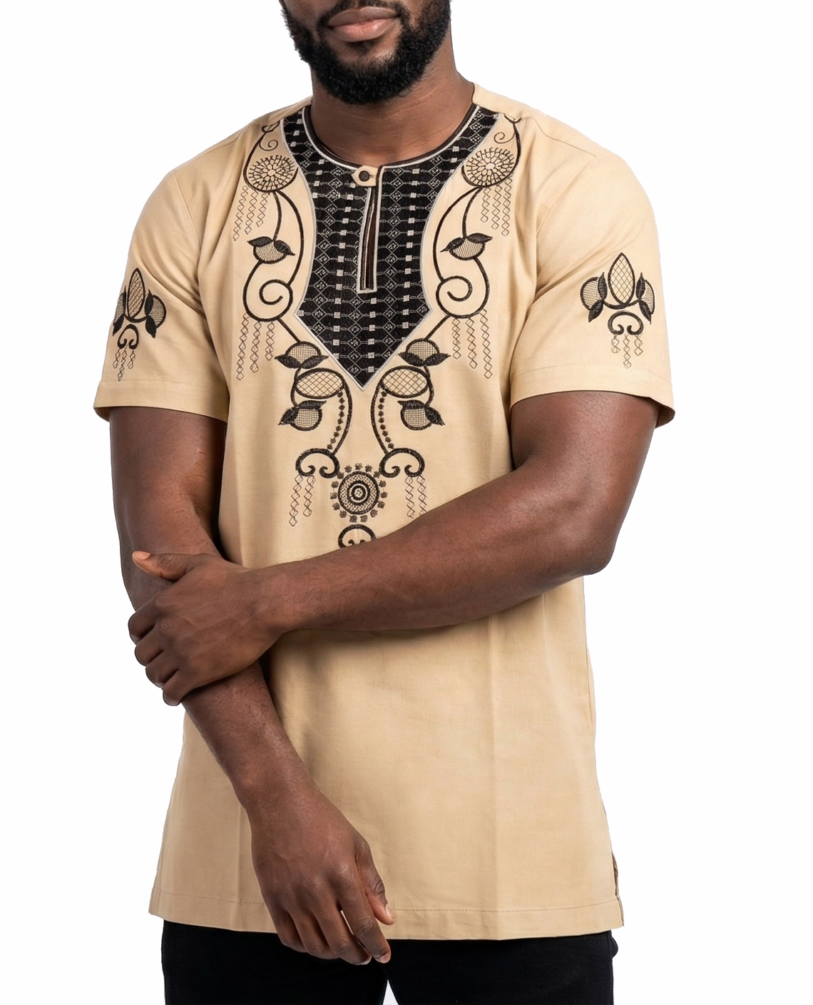 2329-AFRICAN, African Print Dashiki Shirts for Men (M-2XL)