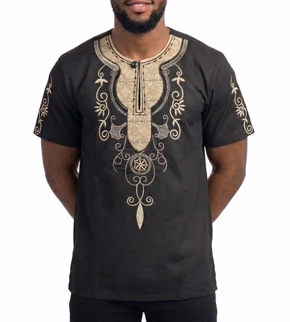 2329-AFRICAN, African Print Dashiki Shirts for Men (M-2XL)