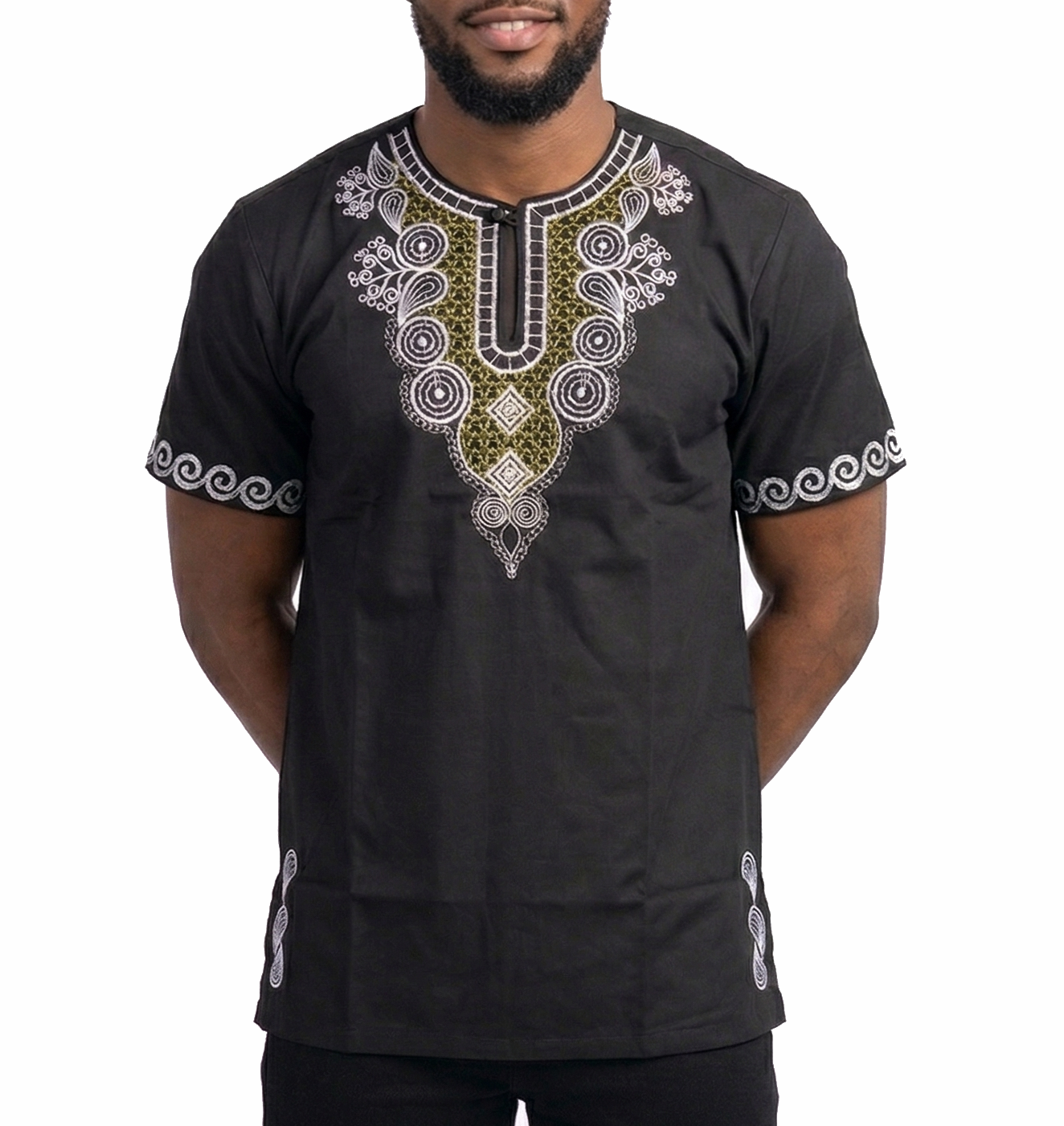 2329-AFRICAN, African Print Dashiki Shirts for Men (M-2XL)