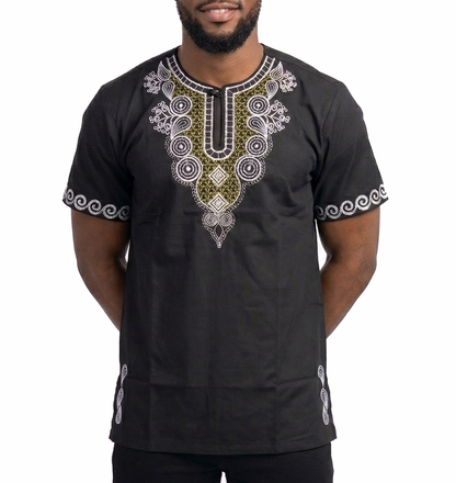 2329-AFRICAN, African Print Dashiki Shirts for Men (M-2XL)