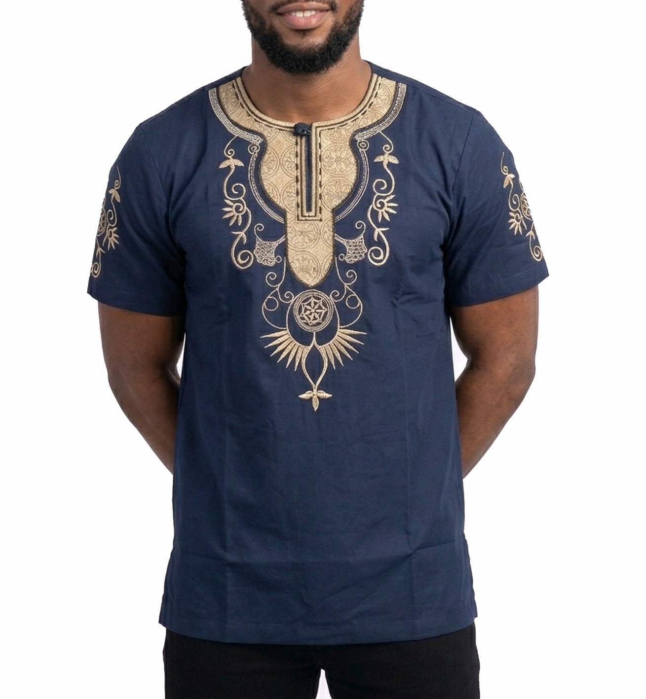 2329-AFRICAN, African Print Dashiki Shirts for Men (M-2XL)