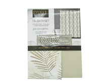 25828, Evolve - Palms 14pc Shower Curtain